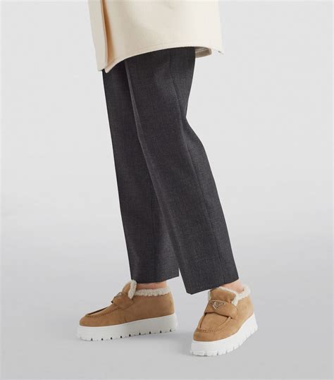 prada suede slip on sneakers|prada knit sneakers women's.